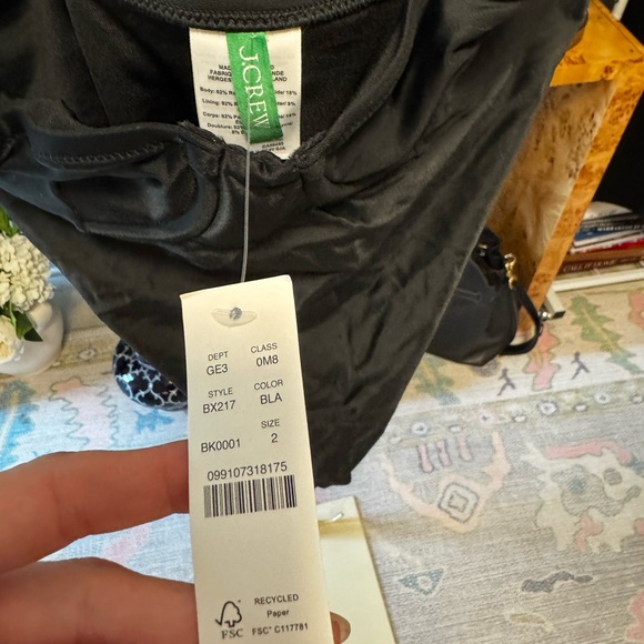 J. Crew Black Strappy Bodysuit NWT - Picture 3 of 5